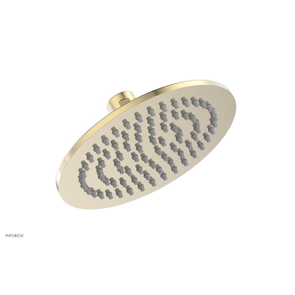 Phylrich - 6'' Round Shower Head - Polished Brass Uncoated