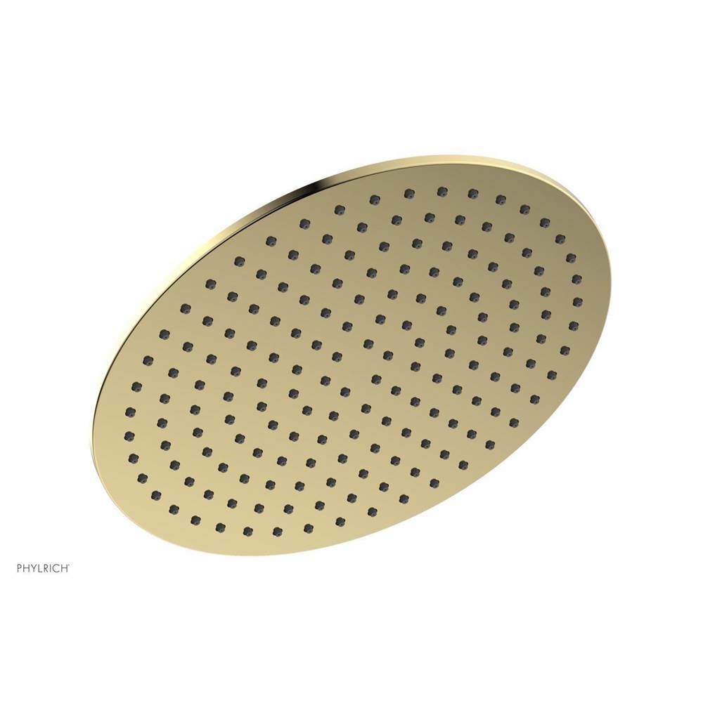 Phylrich - Round Shower Head 12'' Dia - Polished Brass