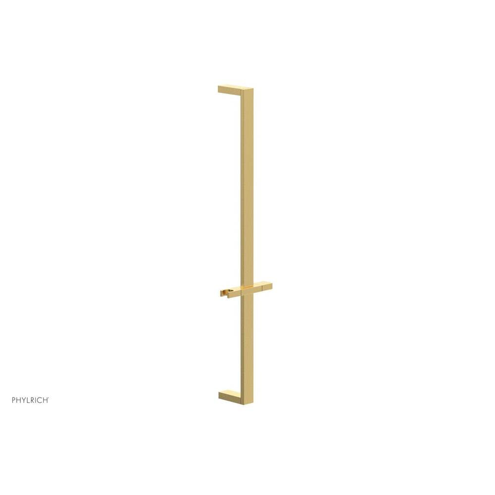 Phylrich - Burnished Gold 27'' Flat Adjustable Handshower Slide Bar With Holder