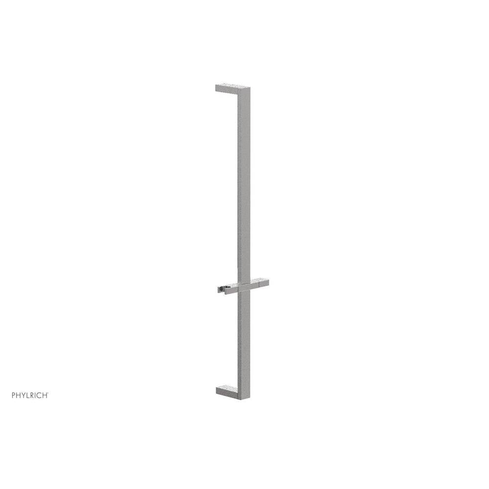 Phylrich - Satin Chrome 27'' Flat Adjustable Handshower Slide Bar With Holder