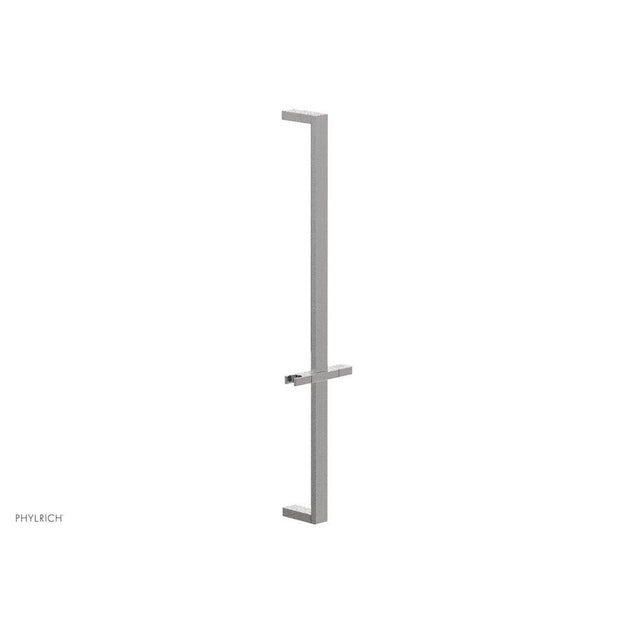 Phylrich - Satin Chrome 27'' Flat Adjustable Handshower Slide Bar With Holder