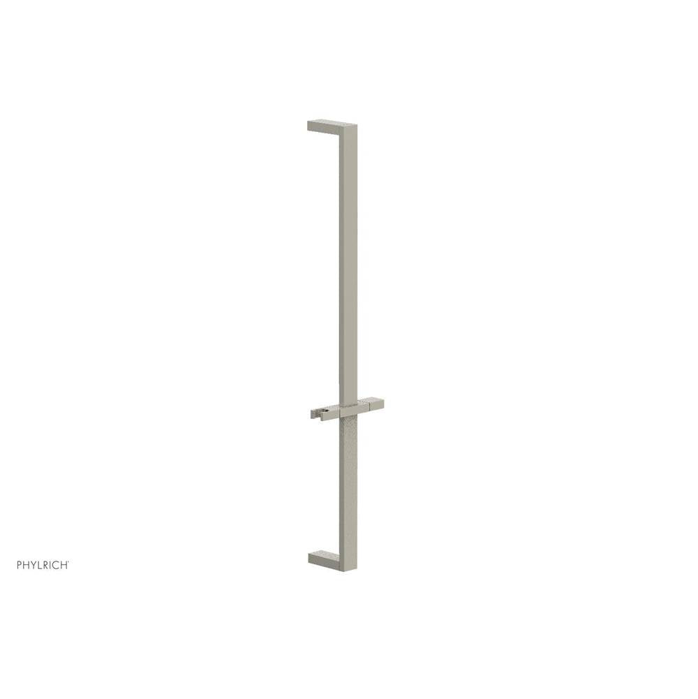 Phylrich - Burnished Nickel 27'' Flat Adjustable Handshower Slide Bar With Holder