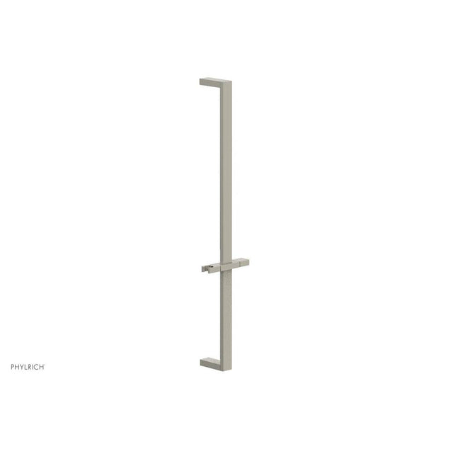 Phylrich - Burnished Nickel 27'' Flat Adjustable Handshower Slide Bar With Holder