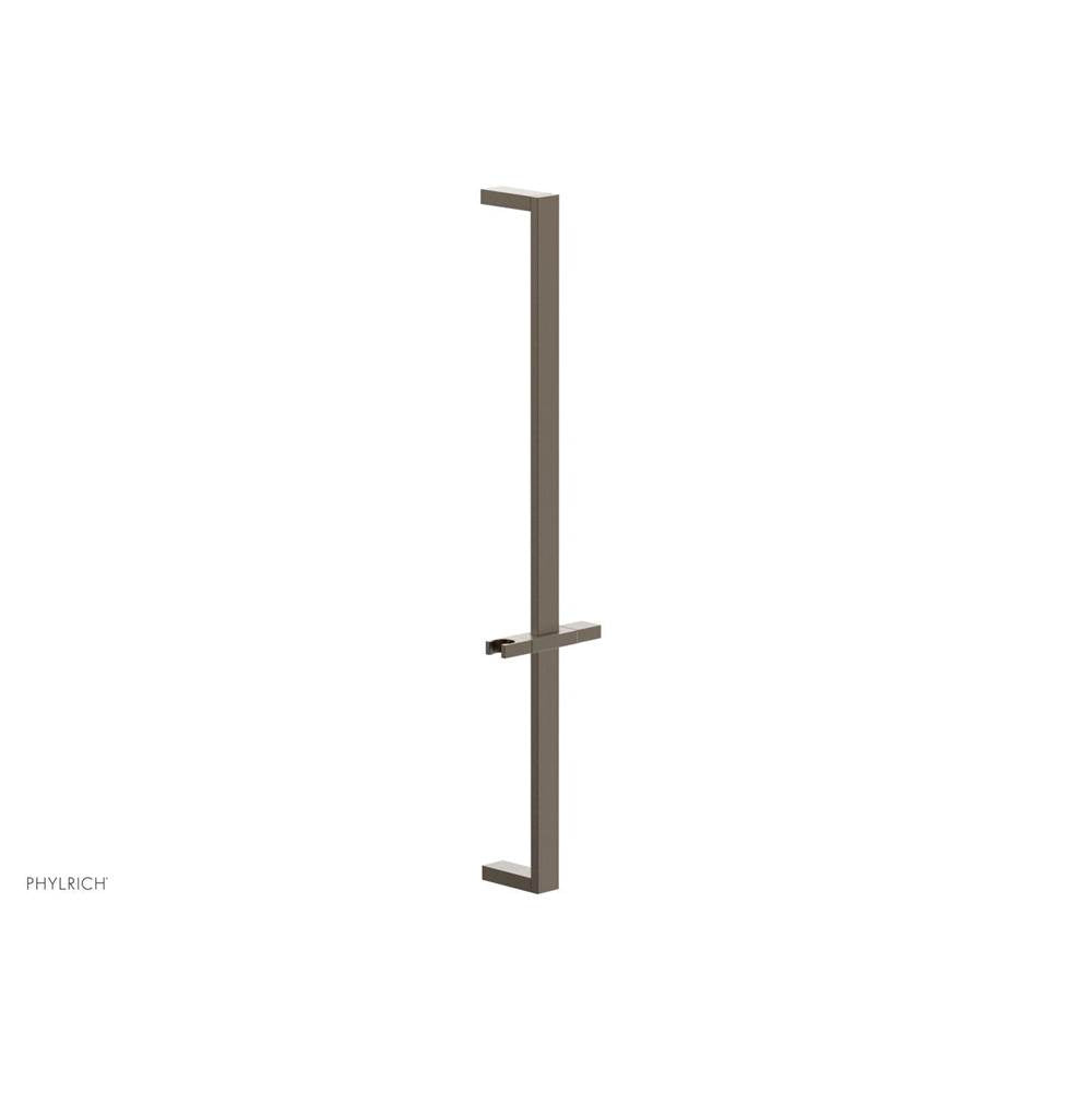 Phylrich - Old English Brass 27'' Flat Adjustable Handshower Slide Bar With Holder