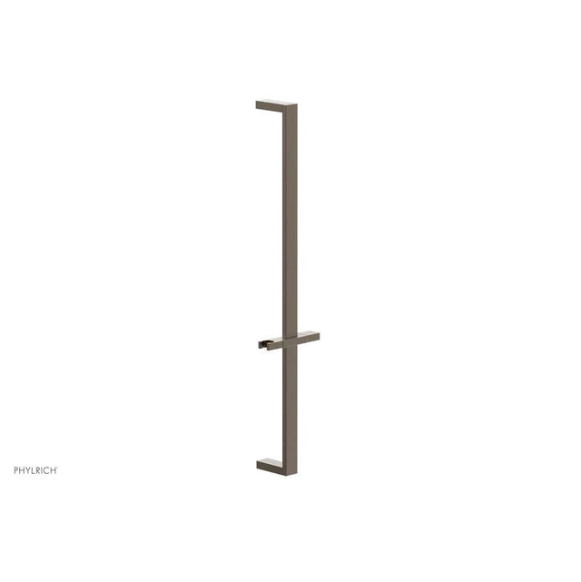 Phylrich - Old English Brass 27'' Flat Adjustable Handshower Slide Bar With Holder