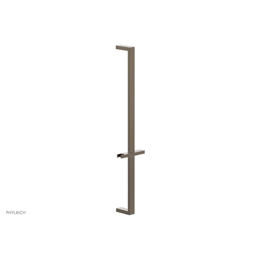 Phylrich - Antique Brass 27'' Flat Adjustable Handshower Slide Bar With Holder