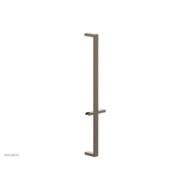 Phylrich - Antique Brass 27'' Flat Adjustable Handshower Slide Bar With Holder