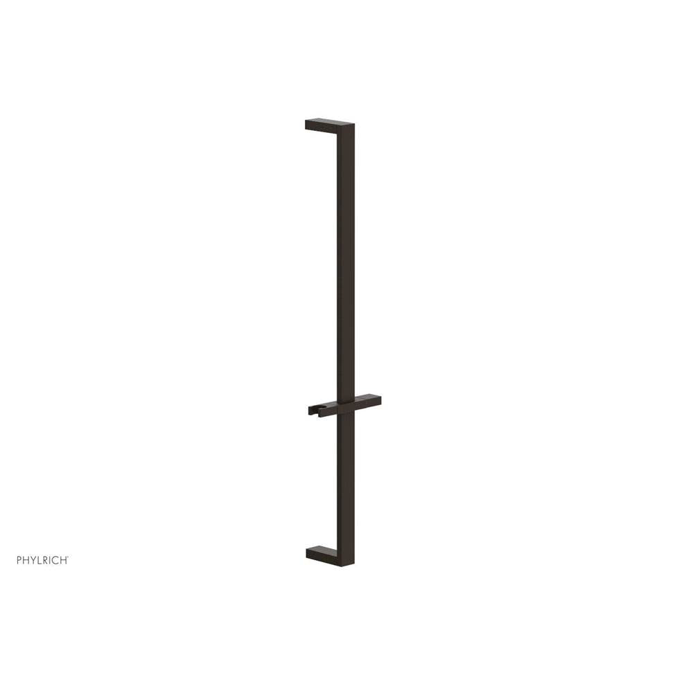 Phylrich - Antique Bronze 27'' Flat Adjustable Handshower Slide Bar With Holder
