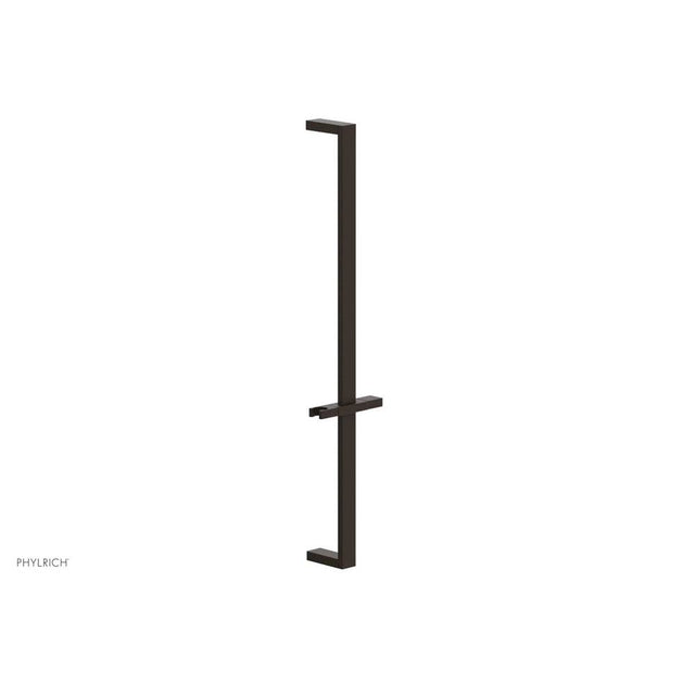 Phylrich - Antique Bronze 27'' Flat Adjustable Handshower Slide Bar With Holder