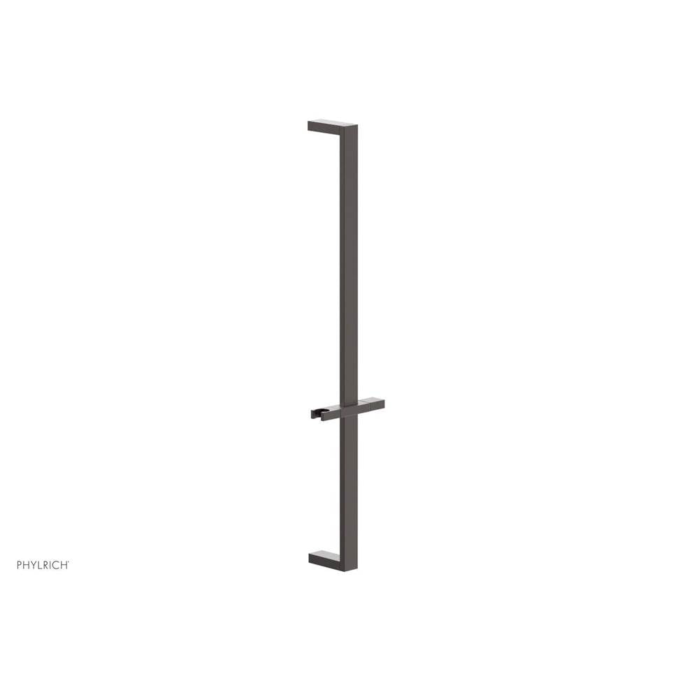 Phylrich - Weathered Copper 27'' Flat Adjustable Handshower Slide Bar With Holder