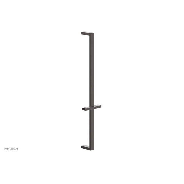 Phylrich - Weathered Copper 27'' Flat Adjustable Handshower Slide Bar With Holder
