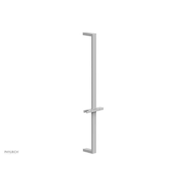 Phylrich - Satin White 27'' Flat Adjustable Handshower Slide Bar With Holder