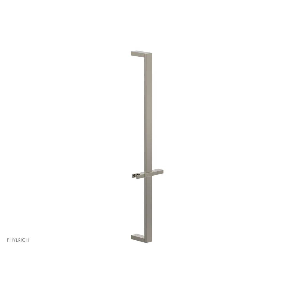 Phylrich - Polished Nickel 27'' Flat Adjustable Handshower Slide Bar With Holder