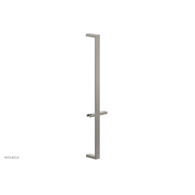 Phylrich - Polished Nickel 27'' Flat Adjustable Handshower Slide Bar With Holder