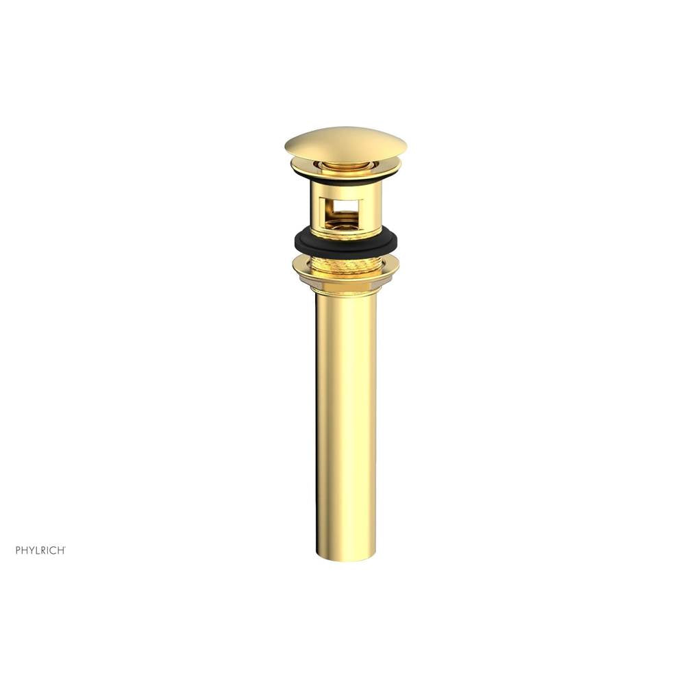 Phylrich - Push To Close Drain - Satin Gold