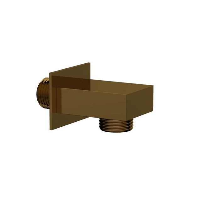 Phylrich - French Brass (Living Finish) Square Handshower Outlet Elbow - French Brass