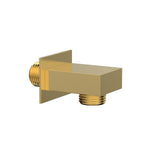 Phylrich - Satin Gold Square Handshower Outlet Elbow - Satin Gold
