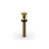 Phylrich - Push To Close Drain W Overflow - Burnished Gold