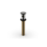 Phylrich - Push To Close Drain W Overflow - Satin chrome