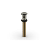 Phylrich - Push To Close Drain W Overflow - Burnished Nickel