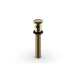 Phylrich - Push To Close Drain W Overflow - Polished Brass Uncoated