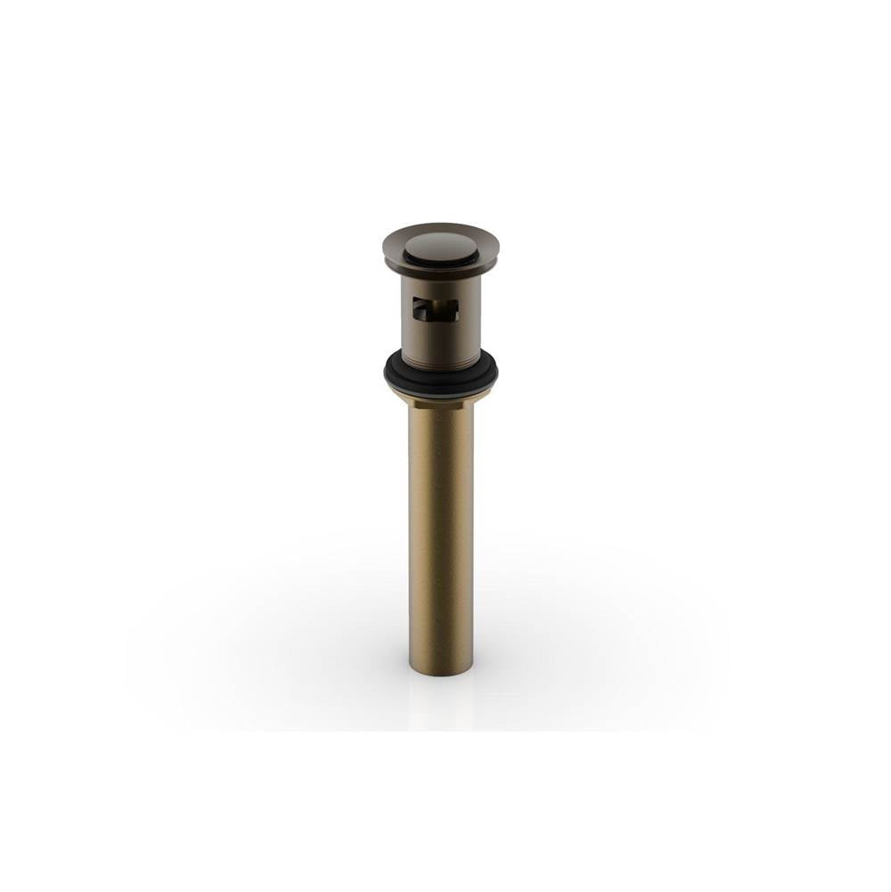 Phylrich - Push To Close Drain with Overflow - Old English Brass