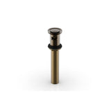 Phylrich - Push To Close Drain W Overflow - Antique Brass