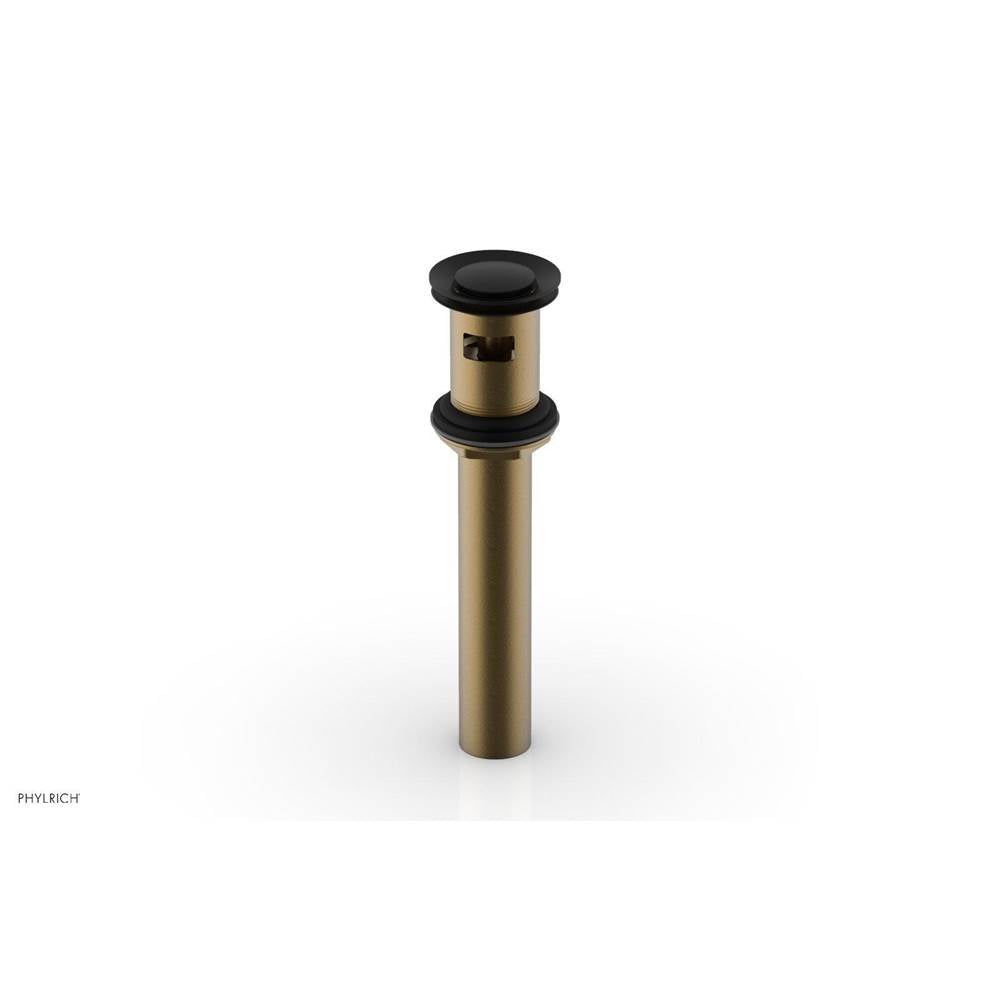 Phylrich - Push To Close Drain W Overflow - Matte Black