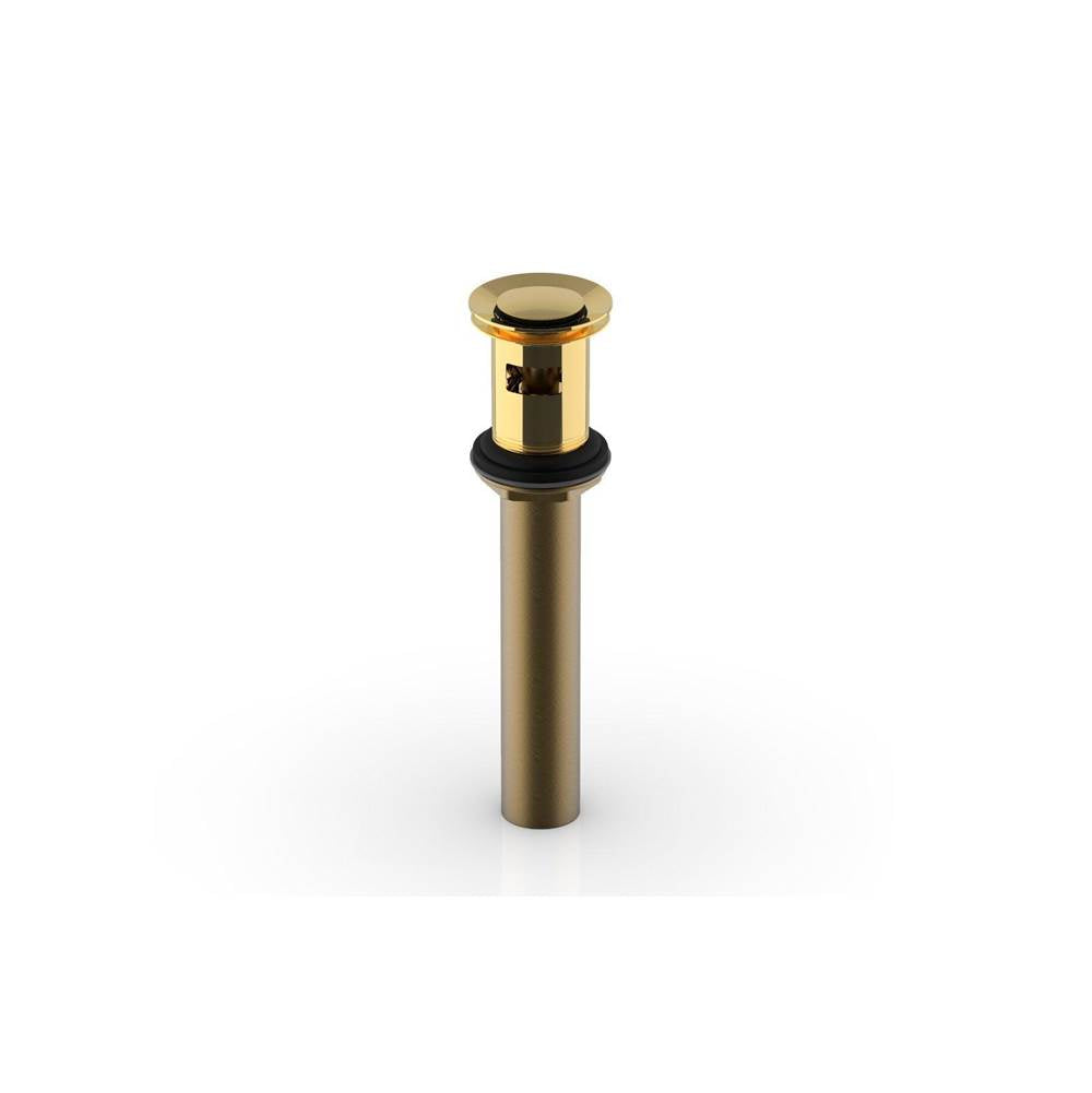 Phylrich - Push To Close Drain W Overflow - Polished Gold