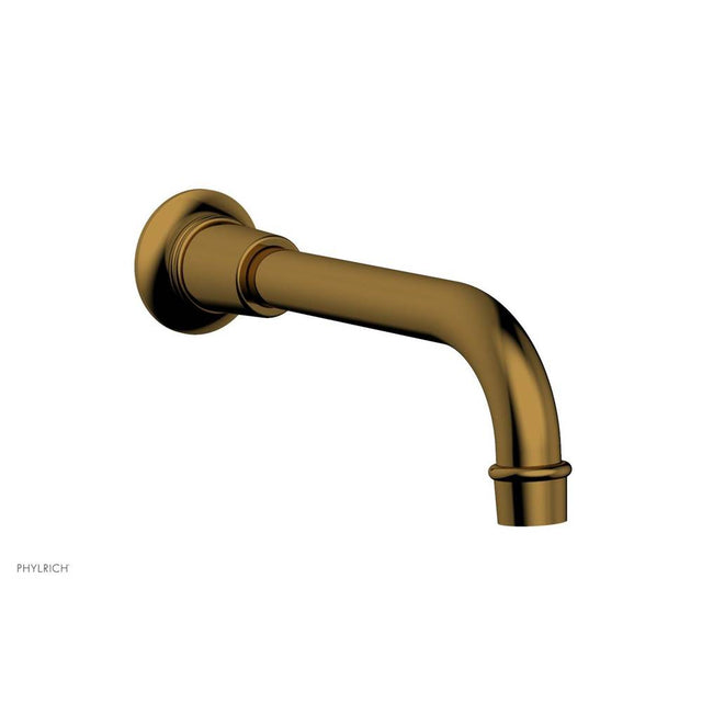 Phylrich - HEX Modern Wall Tub Spout - French Brass