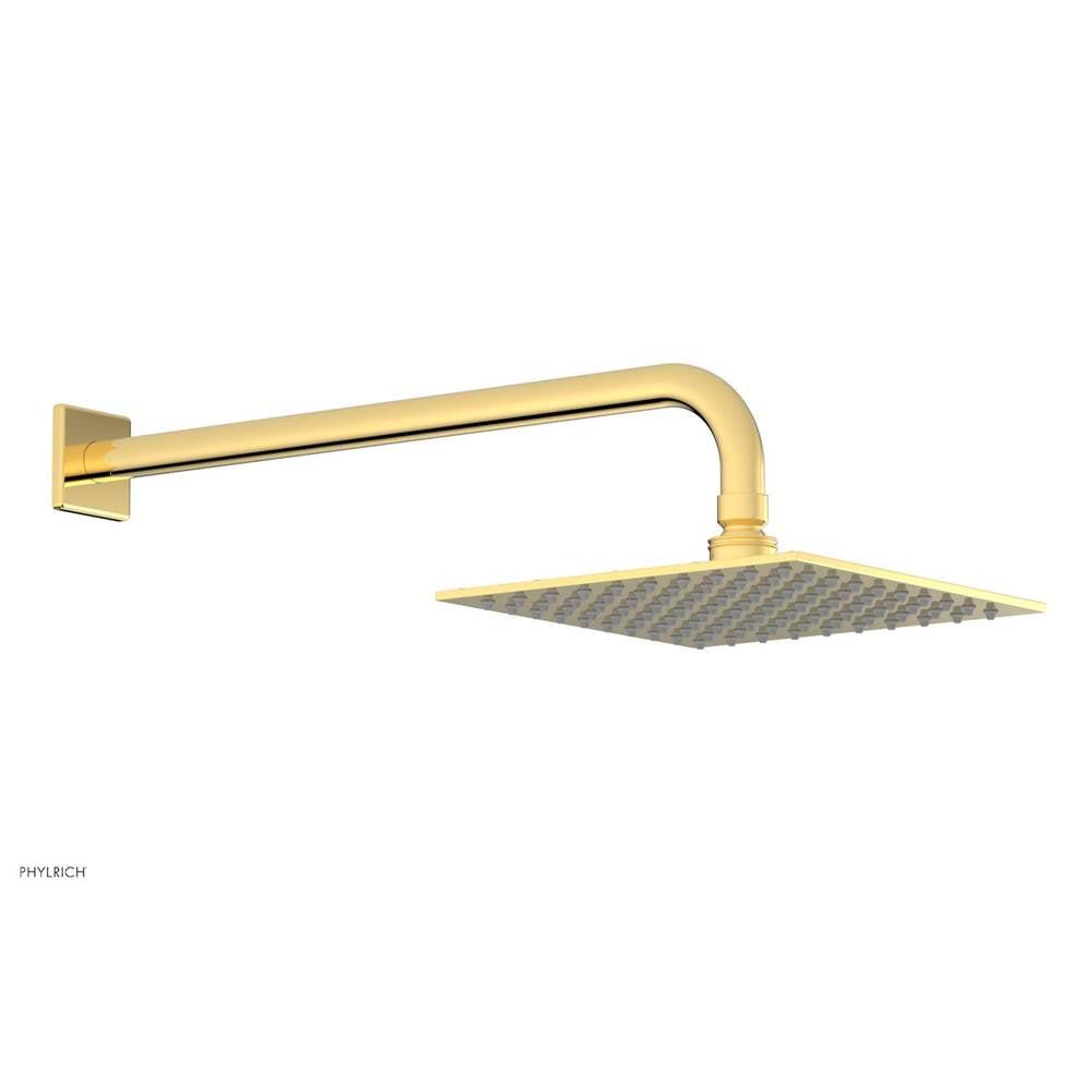 Phylrich - 8'' Square Shower Head - Polished Gold