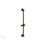 Phylrich - Oil Rubbed Bronze Modern 24'' Handshower Slide Bar With Holder And Integrated Outlet - Oil Rubbed Bronze