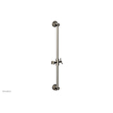 Phylrich - Polished Nickel Modern 24'' Handshower Slide Bar With Holder And Integrated Outlet - Polished Nickel