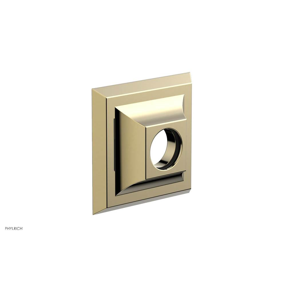 Phylrich - Contemporary Square Flange - Polished Brass Uncoated
