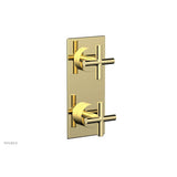 Phylrich - 2 Cross Handle Trim Kit (Ts & Bp) - Polished Brass