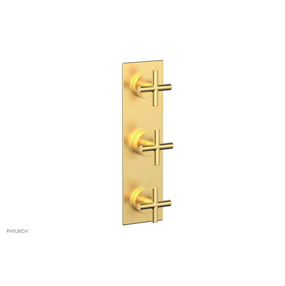 Phylrich - 3 Cross Handle Trim Kit (Ts & Bp) - Burnished Gold