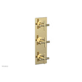 Phylrich - 3 Cross Handle Trim Kit (Ts & Bp) - Polished Brass Uncoated