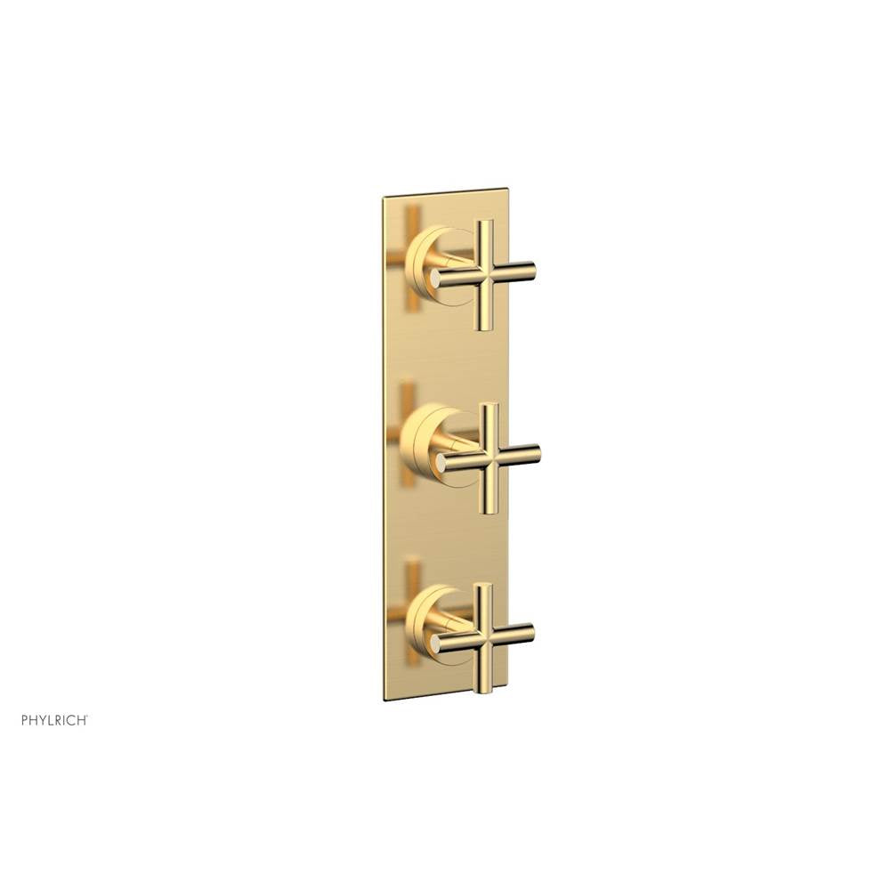 Phylrich - 3 Cross Handle Trim Kit (Ts & Bp) - Satin Brass