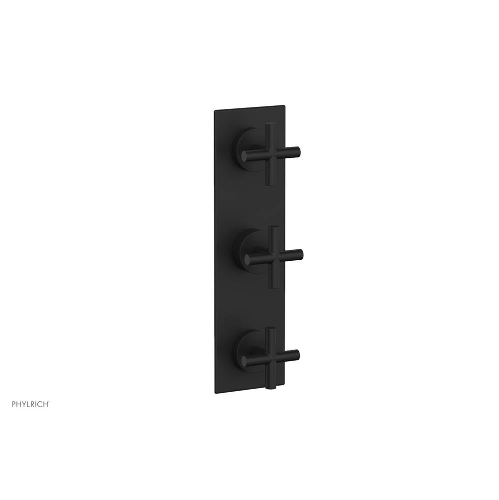 Phylrich - 3 Cross Handle Trim Kit (Ts & Bp) - Matte Black