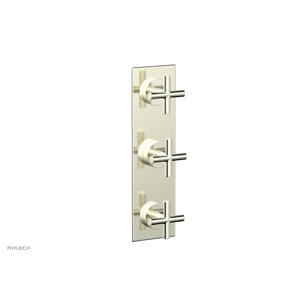 Phylrich - 3 Cross Handle Trim Kit (Ts & Bp) - Satin Nickel