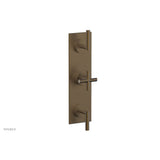 Phylrich - TRANSITION - 3/4'' Thermostatic Valve with Two Volume Control, Lever Handles 4-030 - Old English Brass