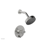 Phylrich - Pb Shower And Div Set Cross Handle Less Spt - Satin chrome