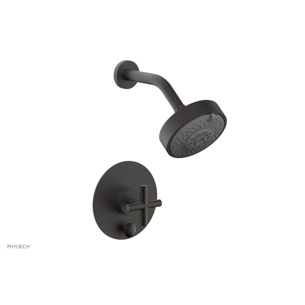 Phylrich - Pb Shower And Div Set Cross Handle Less Spt - Oil Rubbed Bronze