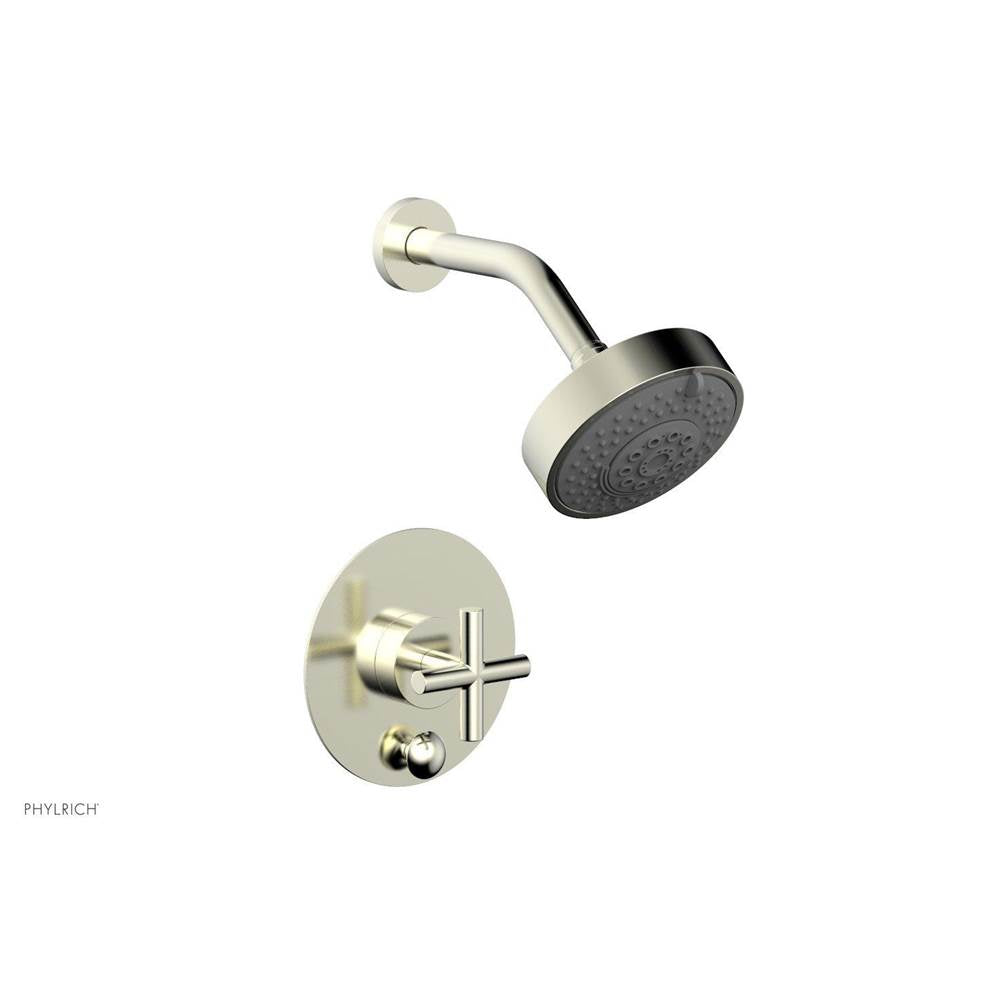 Phylrich - Pb Shower And Div Set Cross Handle Less Spt - Satin Nickel