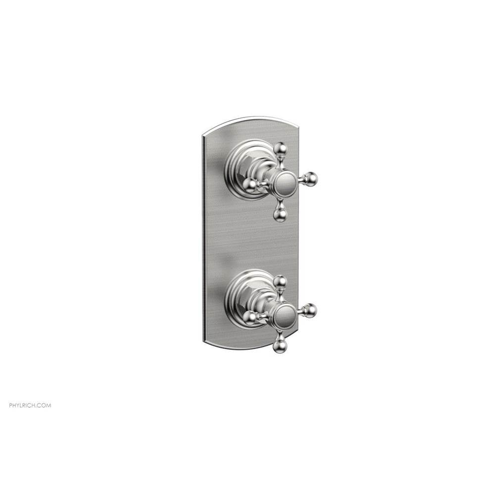 Phylrich - Mini Therm, 2 Cross Hdl - Satin chrome