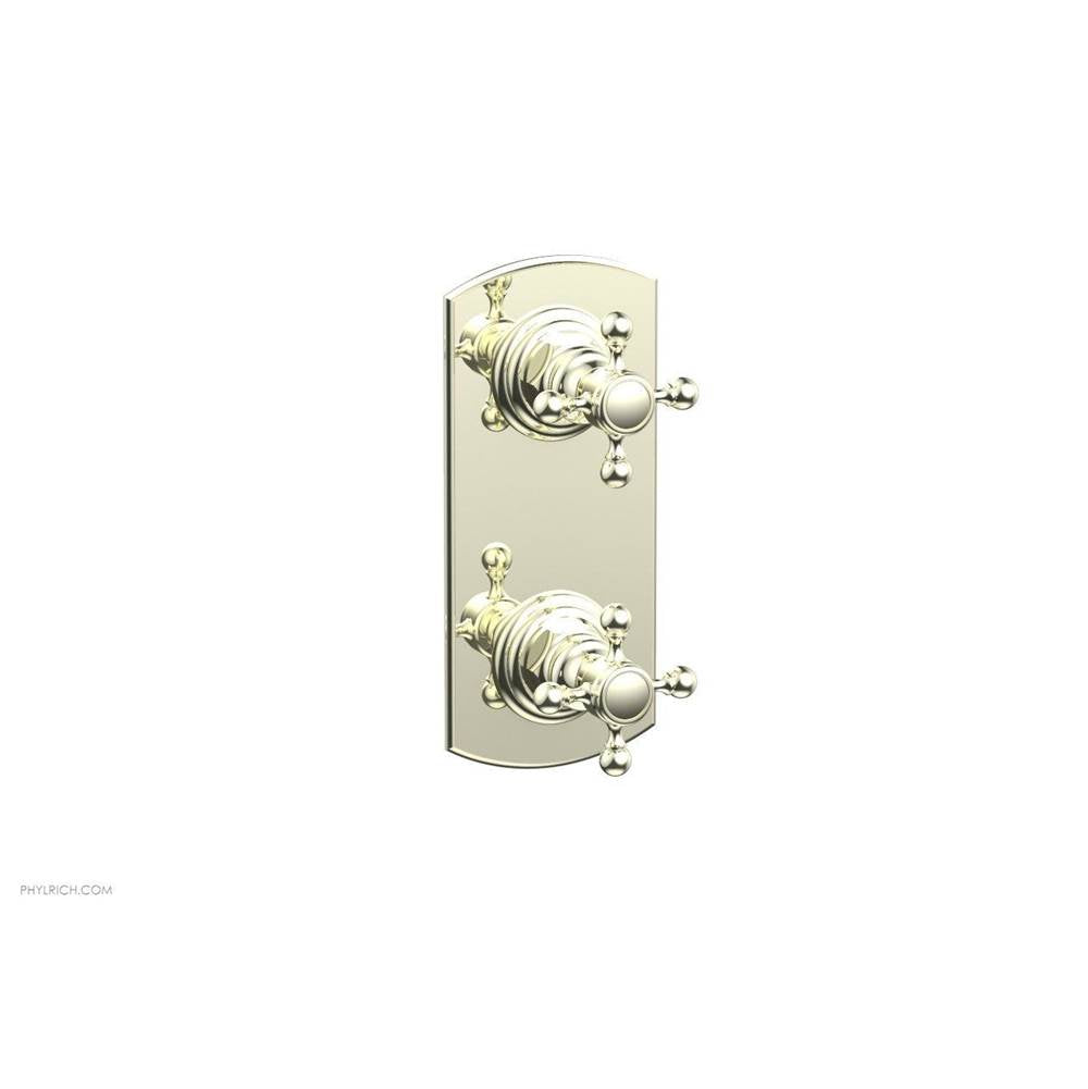 Phylrich - Mini Therm, 2 Cross Hdl - Burnished Nickel
