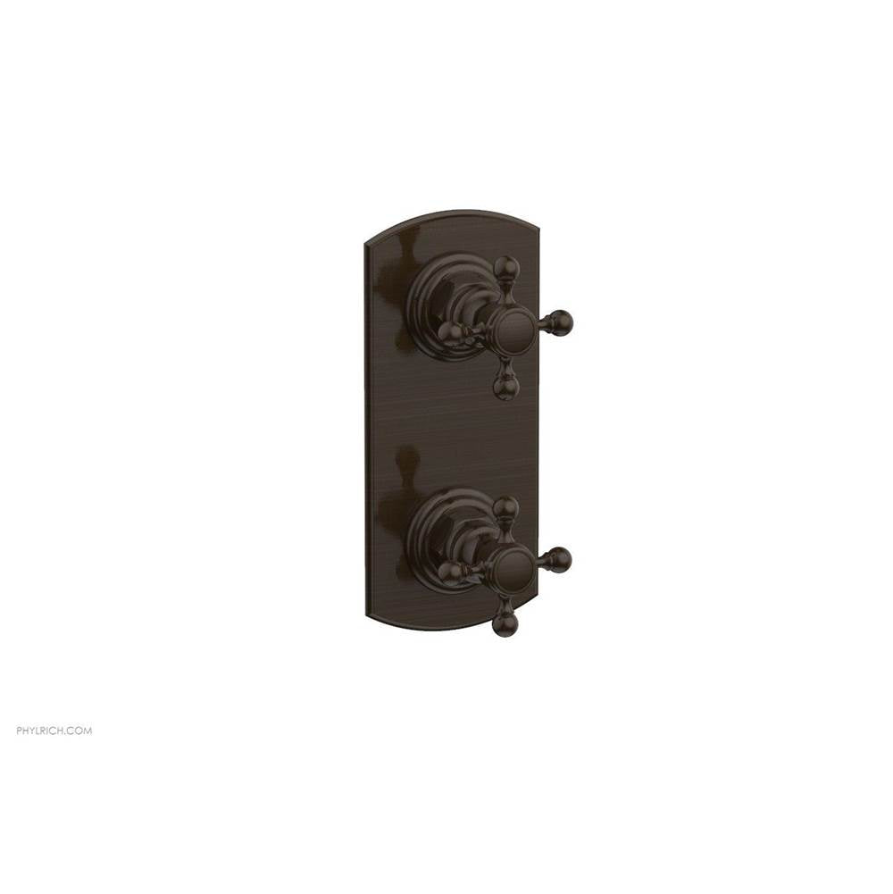 Phylrich - Mini Therm, 2 Cross Hdl - Antique Bronze