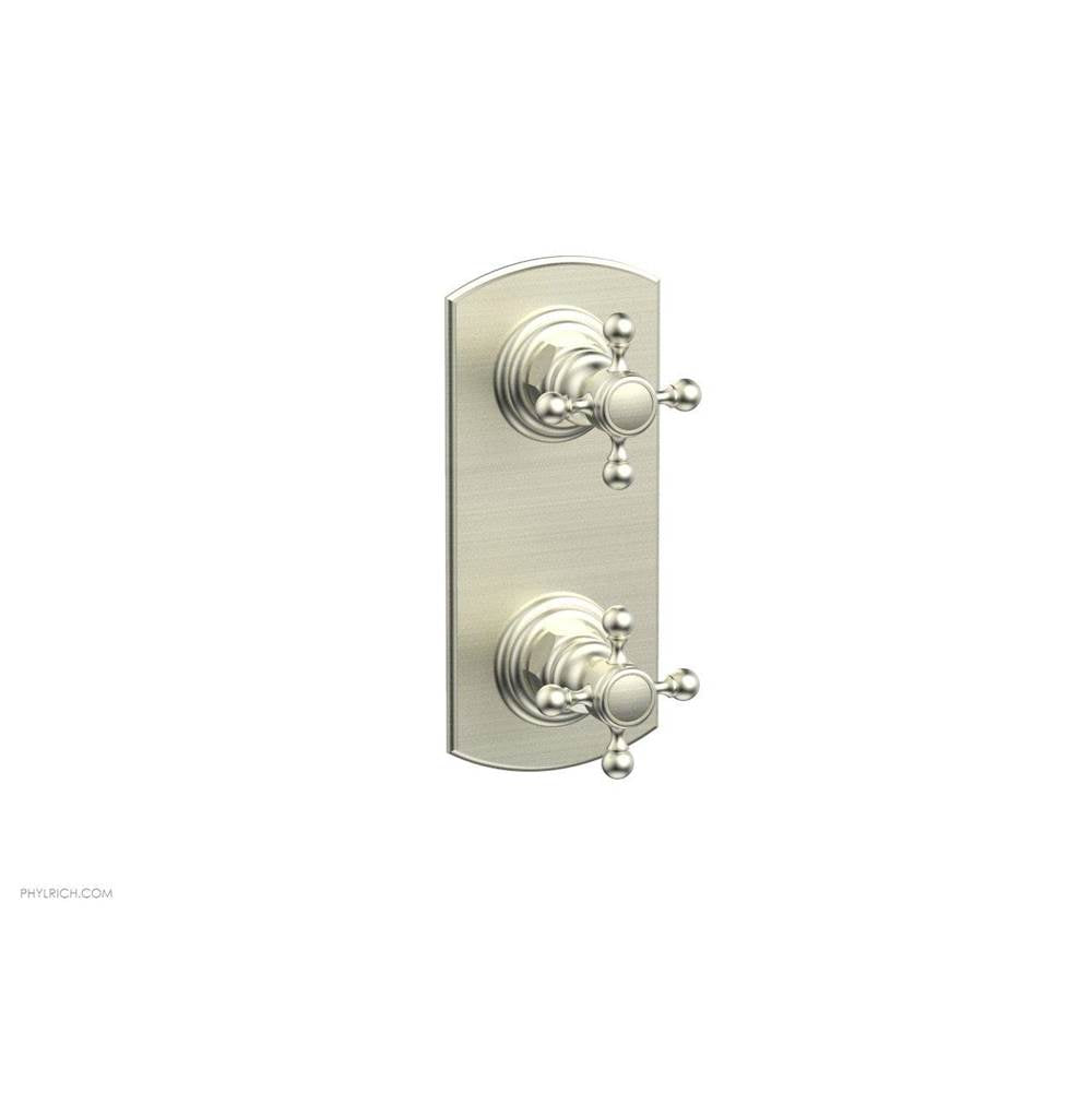 Phylrich - Mini Therm, 2 Cross Hdl - Satin Nickel
