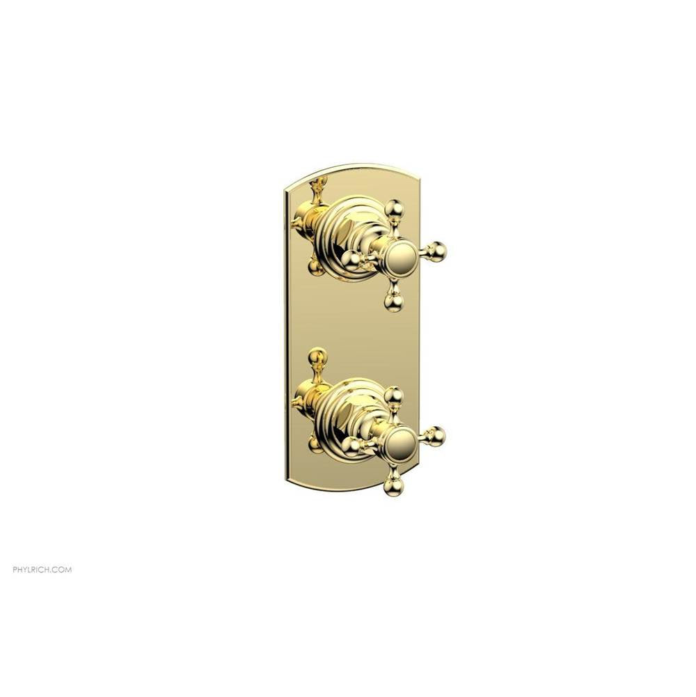 Phylrich - Mini Therm, 2 Cross Hdl - Polished Brass