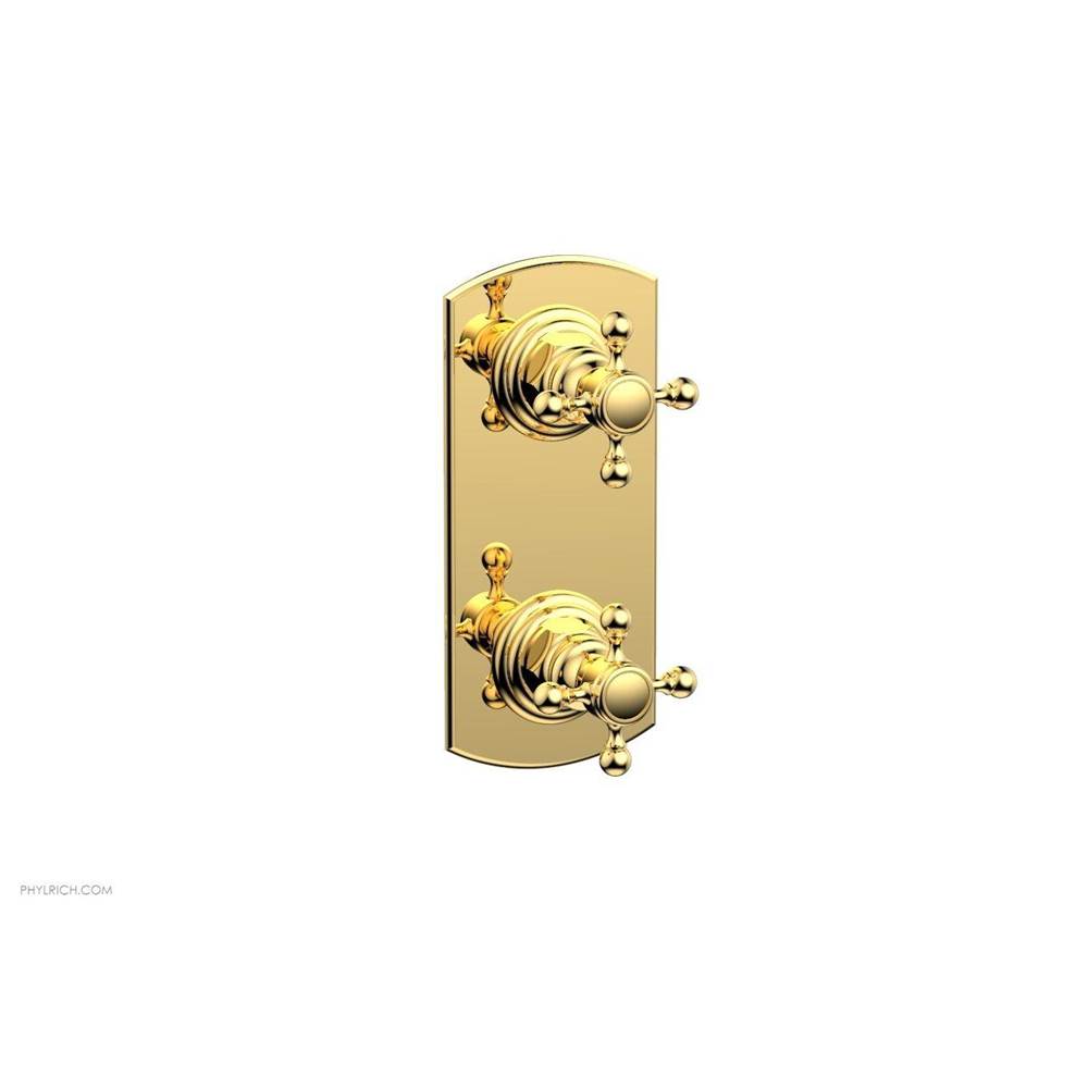 Phylrich - Mini Therm, 2 Cross Hdl - Polished Gold